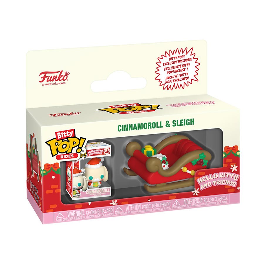 Bitty POP Ride Hello Kitty And Friends Cinnamoroll Holiday Sleigh Vinyl Figure