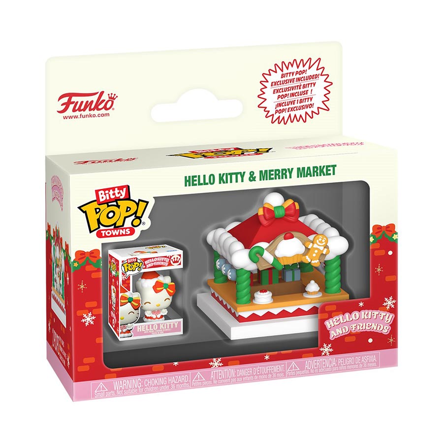 Bitty POP Town Hello Kitty And Friends Holiday Hello Kitty & Merry Market Vinyl Figure