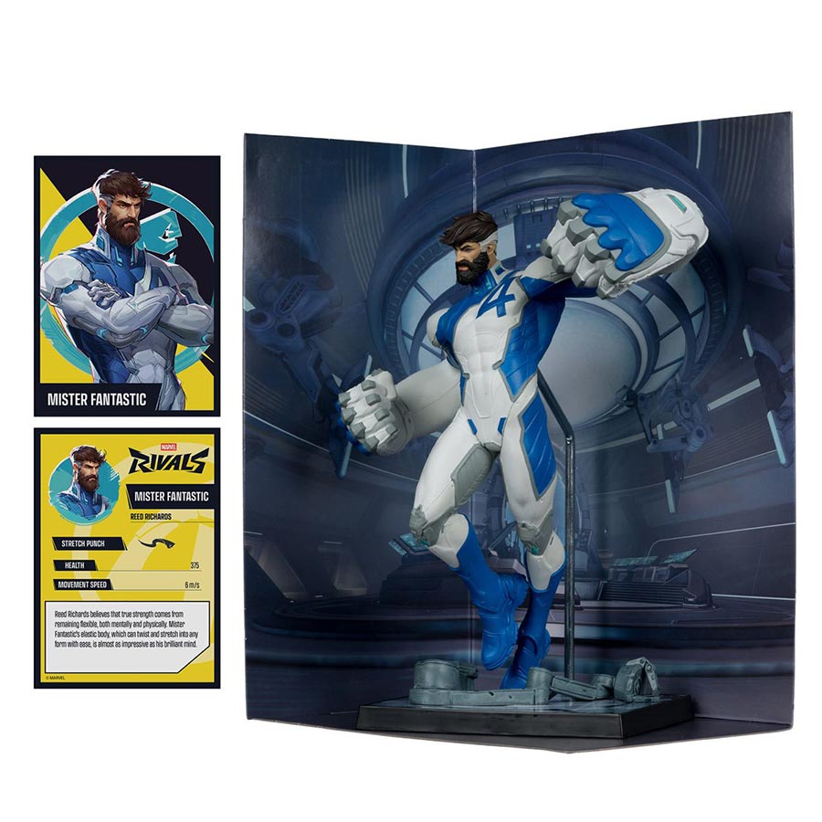 Marvel Rivals Wave 3 Mr Fantastic 1/6 Scale Posed Figure With Scene And Comic