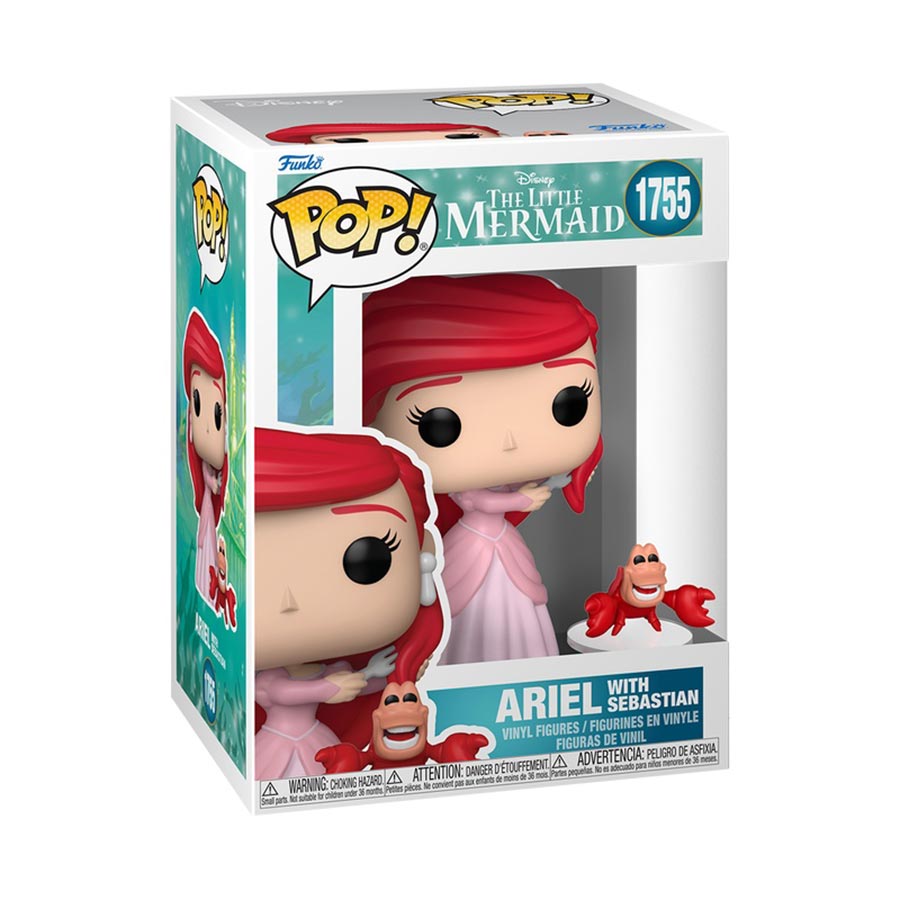 POP & Buddy The Little Mermaid Ariel With Sebastian Vinyl Figure