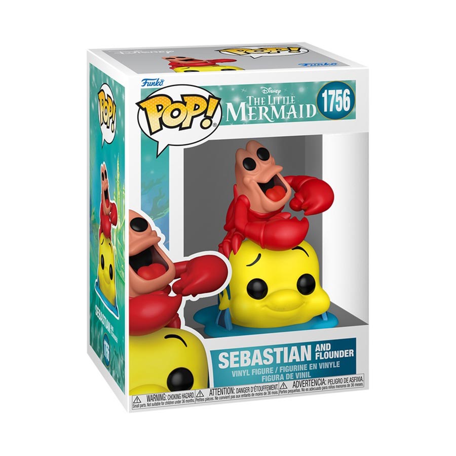 POP Disney The Little Mermaid Sebastian & Flounder Vinyl Figure