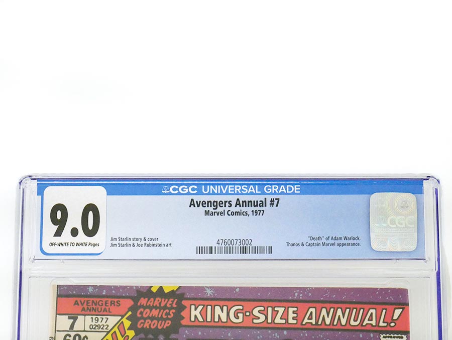 Avengers Annual #7 Cover B CGC 9.0