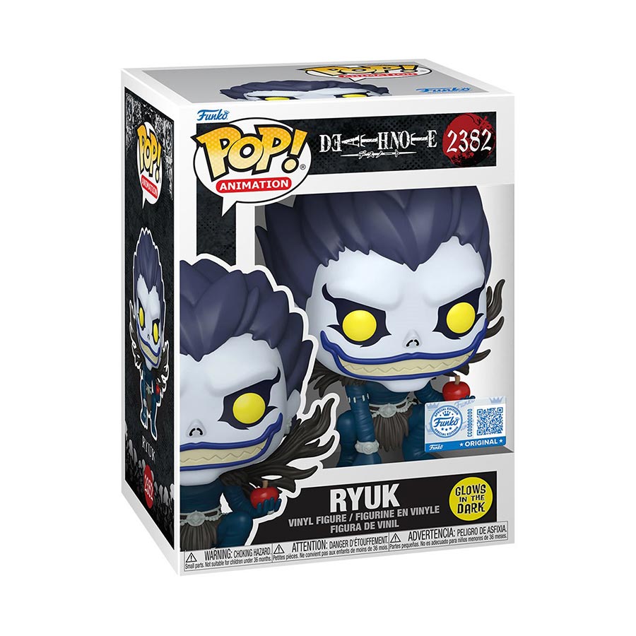 POP Death Note Ryuk Glow-In-The-Dark Entertainment Earth Exclusive Vinyl Figure