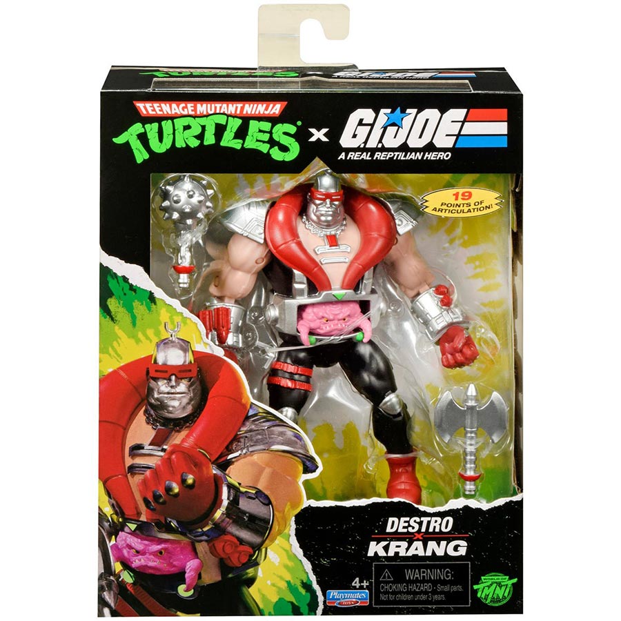 Teenage Mutant Ninja Turtles x GI Joe Krang Droid x Destro Action Figure
