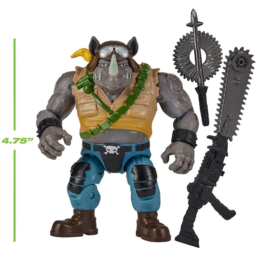 Teenage Mutant Ninja Turtles x GI Joe Rocksteady x Buzzer Action Figure