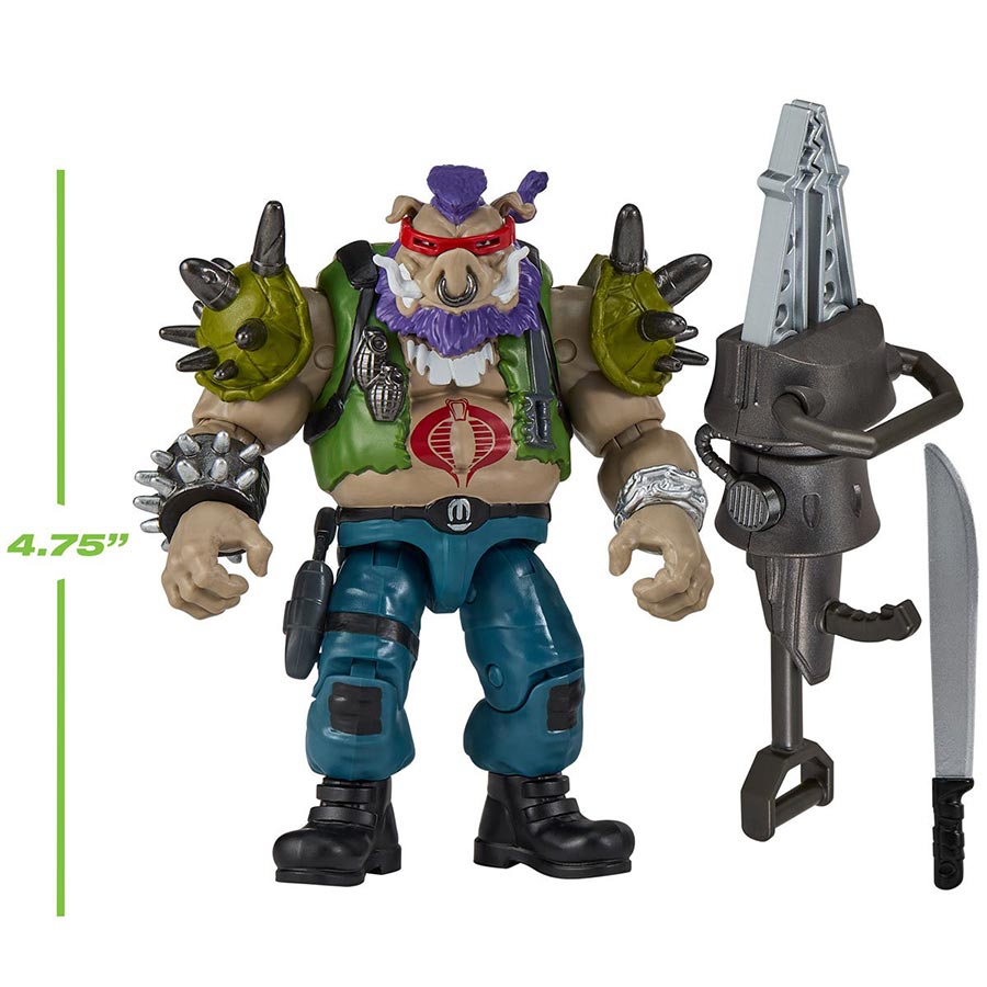 Teenage Mutant Ninja Turtles x GI Joe Bebop x Ripper Action Figure