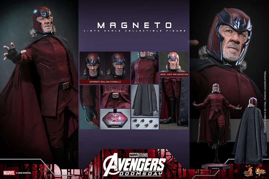 Marvel Avengers Doomsday Magneto Sixth Scale Figure 