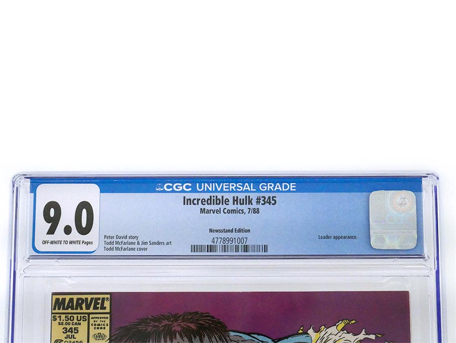 Incredible Hulk #345 Cover D CGC 9.0