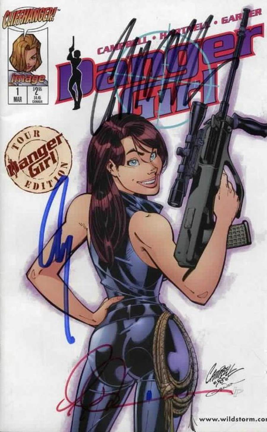 Danger Girl #1 Cover G Tourbook Edition Signed