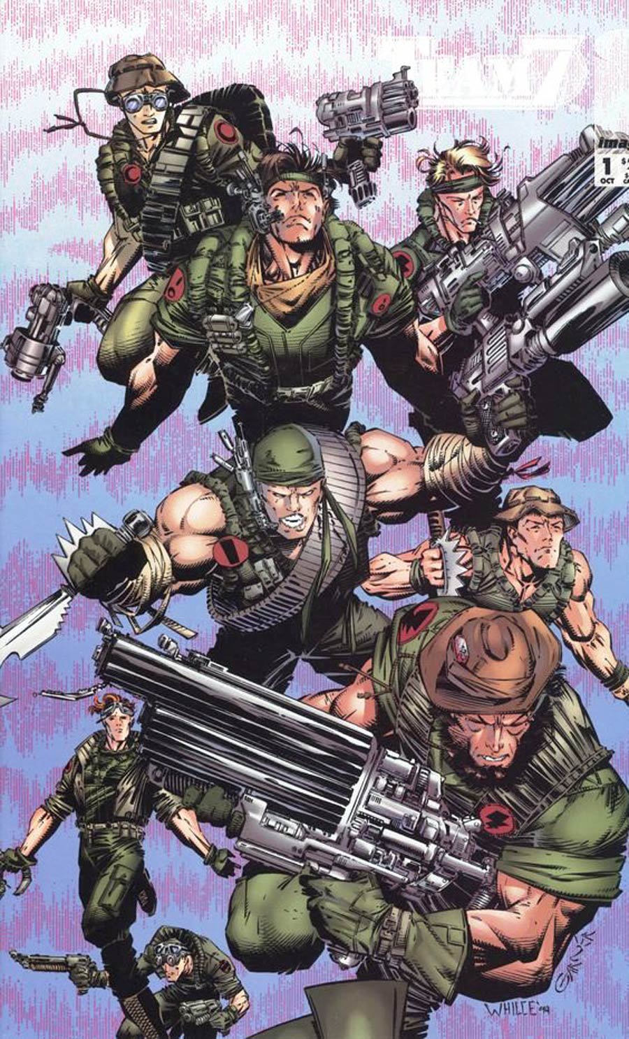 Team 7 #1 Cover B Variant Whilce Portacio Cover