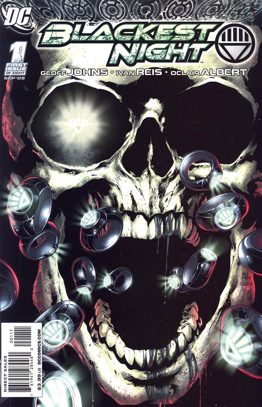 Blackest Night #1 Cover A 1st Ptg Regular Ivan Reis Cover