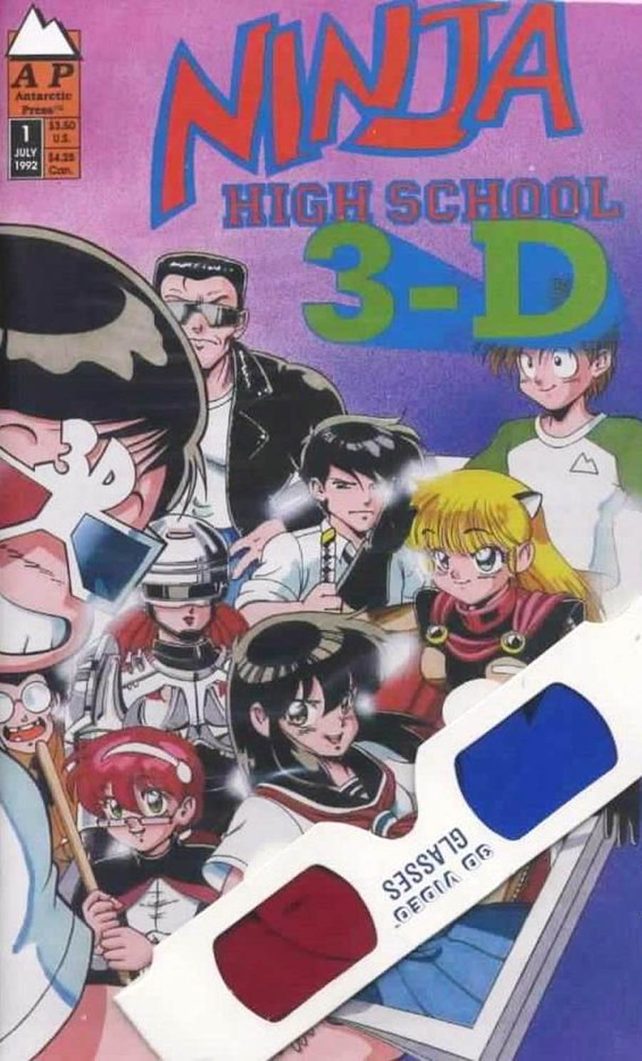 Ninja High School 3-D With Polybag And 3-D Glasses