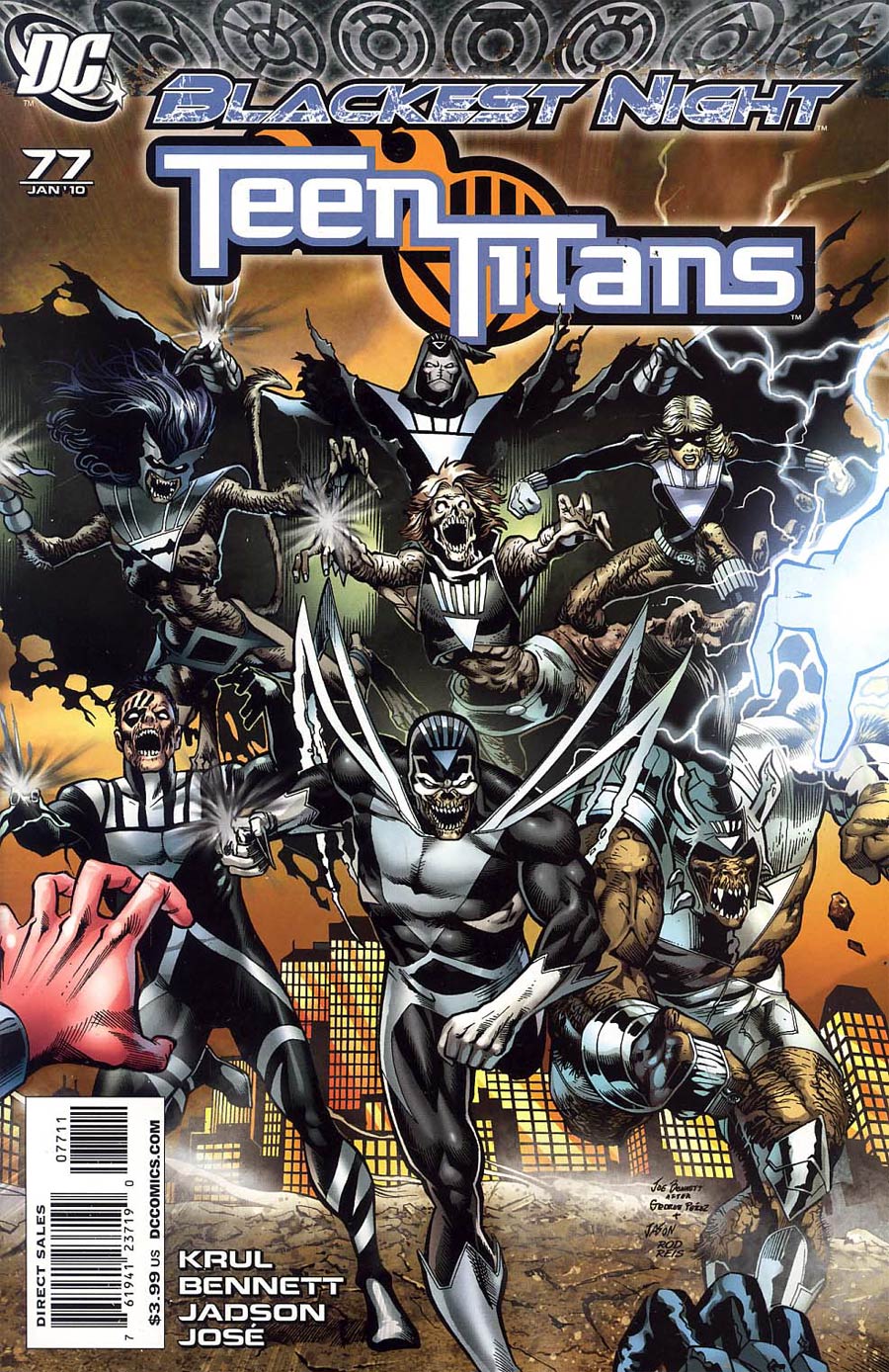 Teen Titans Vol 3 #77 (Blackest Night Tie-In)