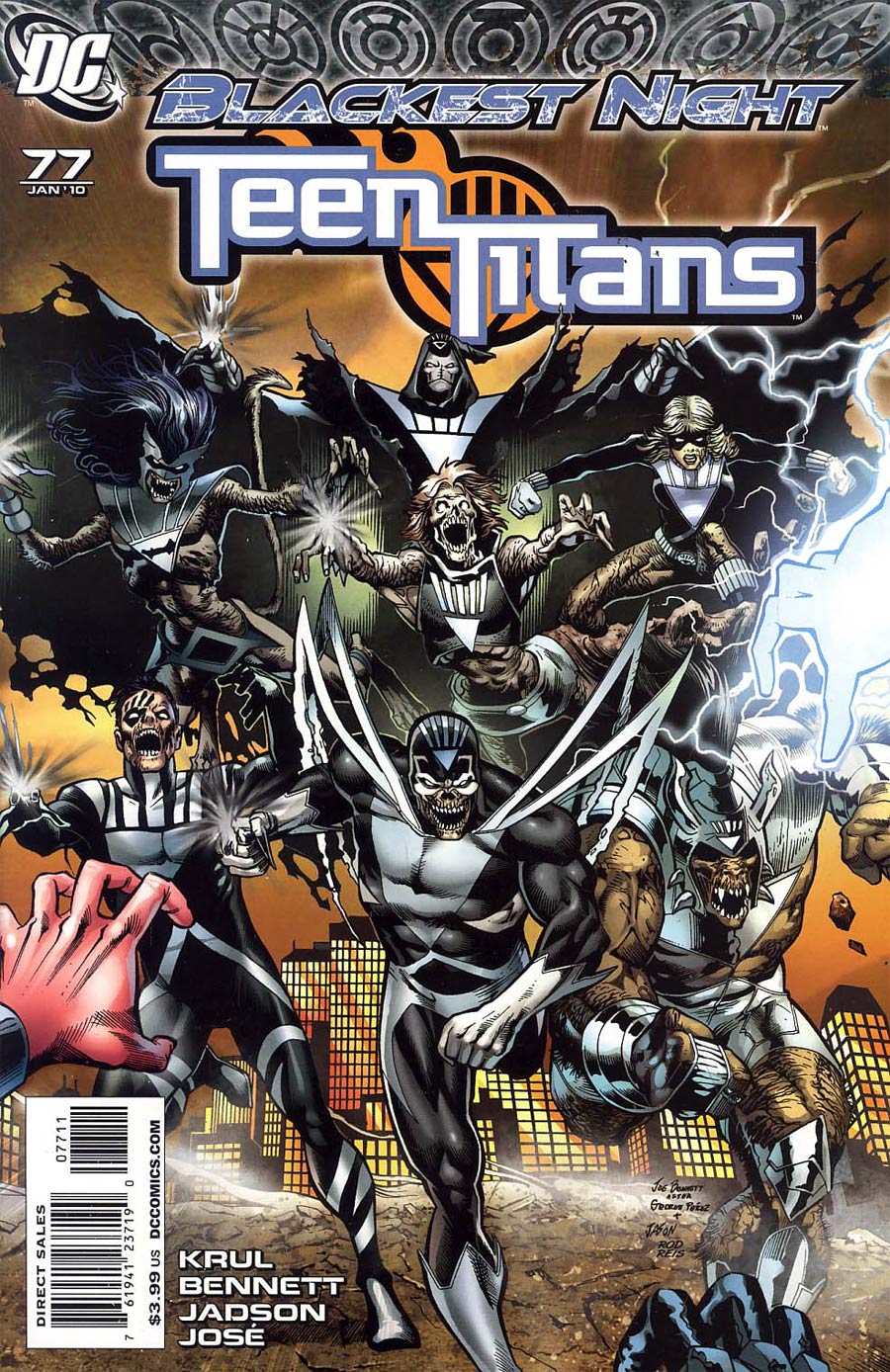 Teen Titans Vol 3 #77 (Blackest Night Tie-In)