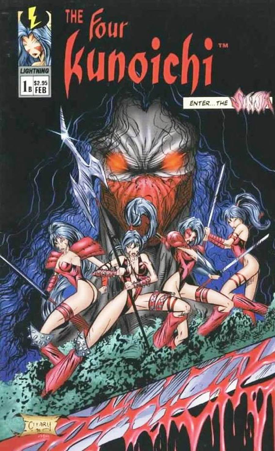 Four Kunoichi Enter The Sinja #1 Cover B