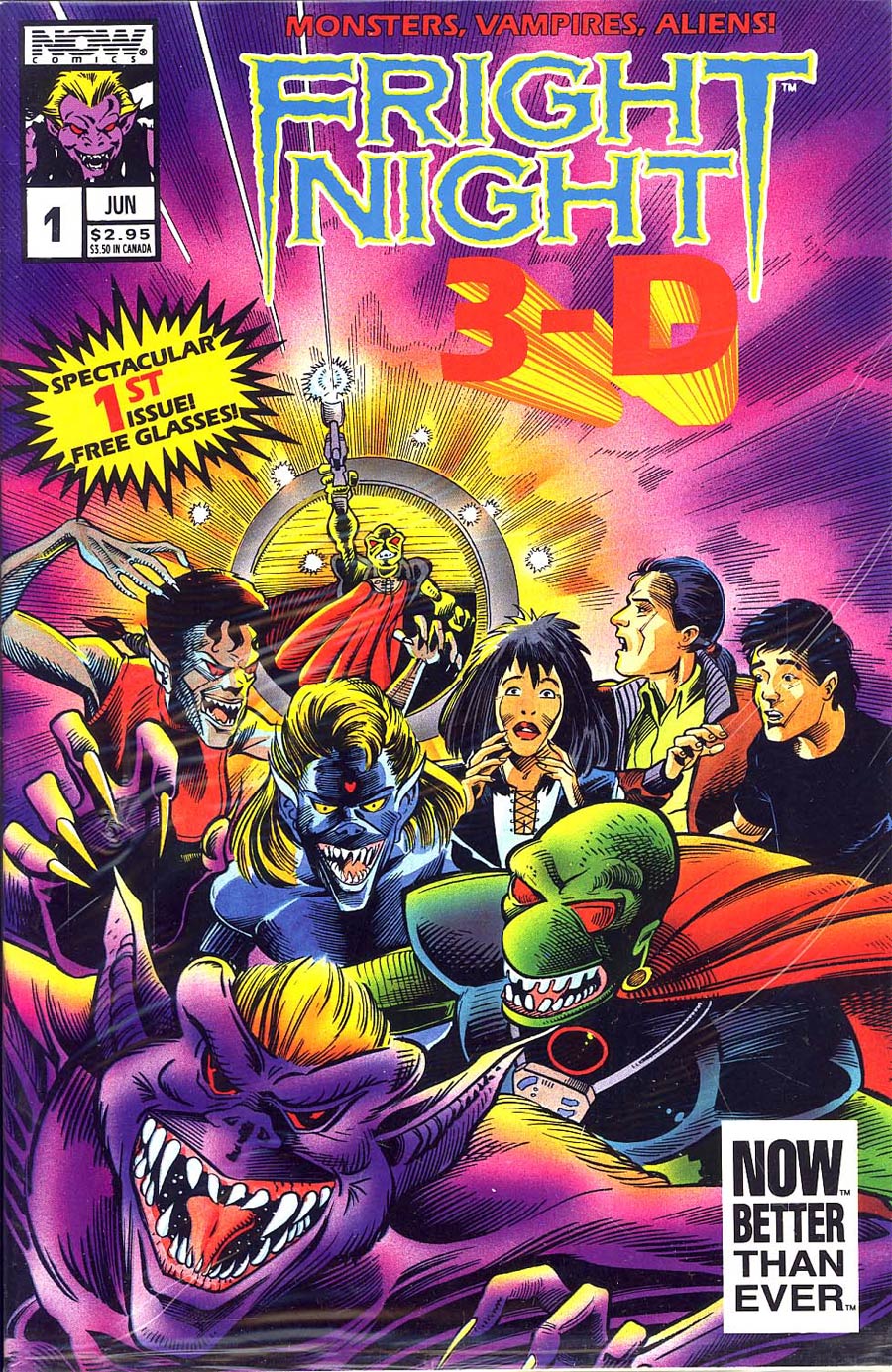 Fright Night 3-D Special #1 Cover A Psychedelic Death With Polybag