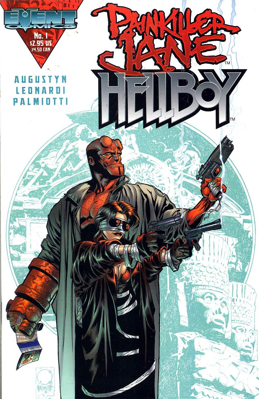Painkiller Jane Hellboy #1 Joe Quesada Cover