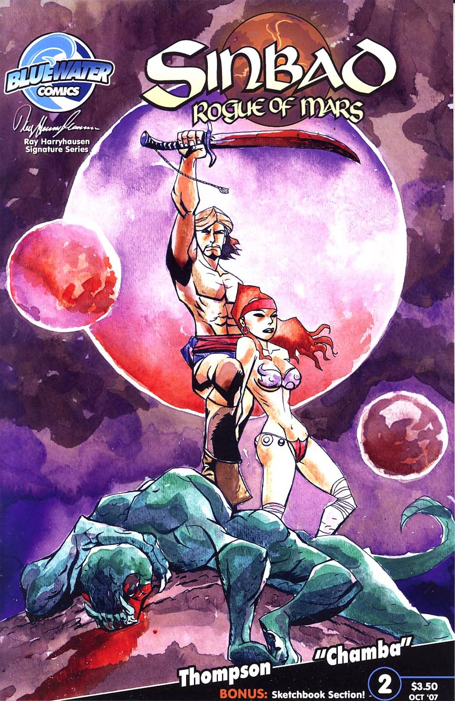 Ray Harryhausen Presents Sinbad Rogue Of Mars #2 Cover B Michael Avon Oeming