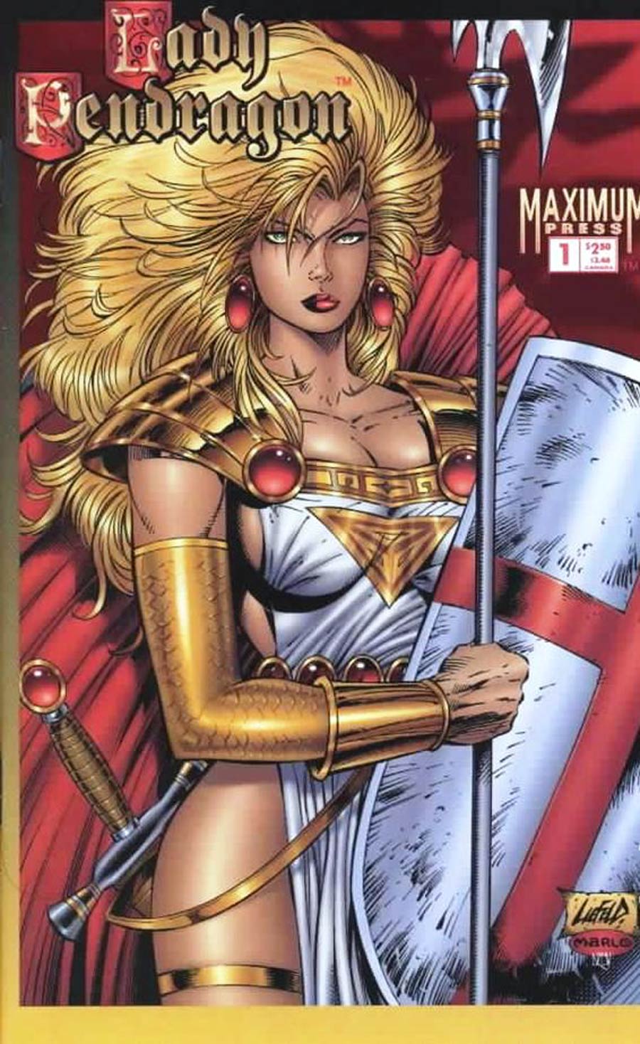 Lady Pendragon Vol 1 #1 Spear & Shield Cover