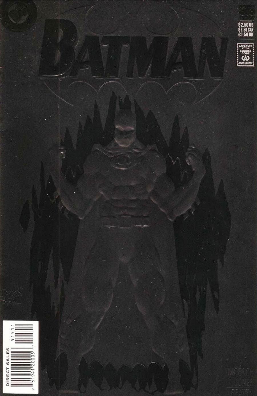 Batman #515 Cover B Black Embossed Edition