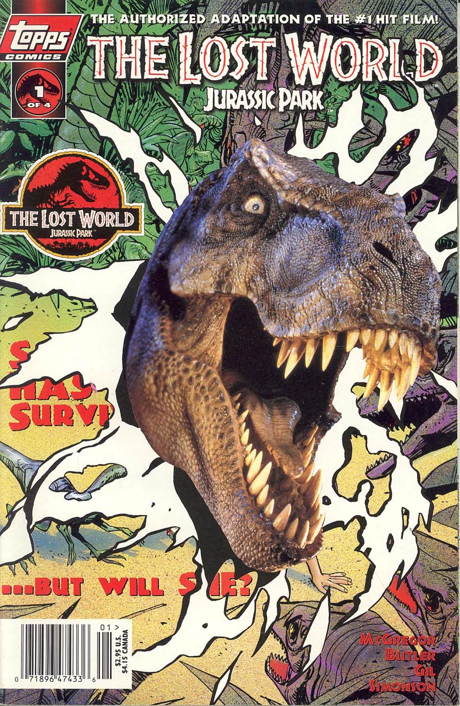 Lost World Jurassic Park #1 Cover B Photo Cover