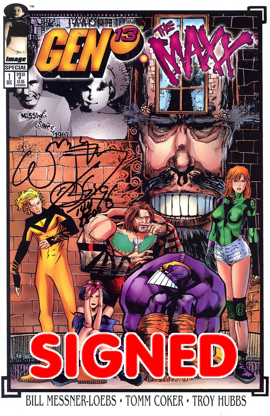Gen 13 MAXX Cover C DF Signed By William Messner-Loebs