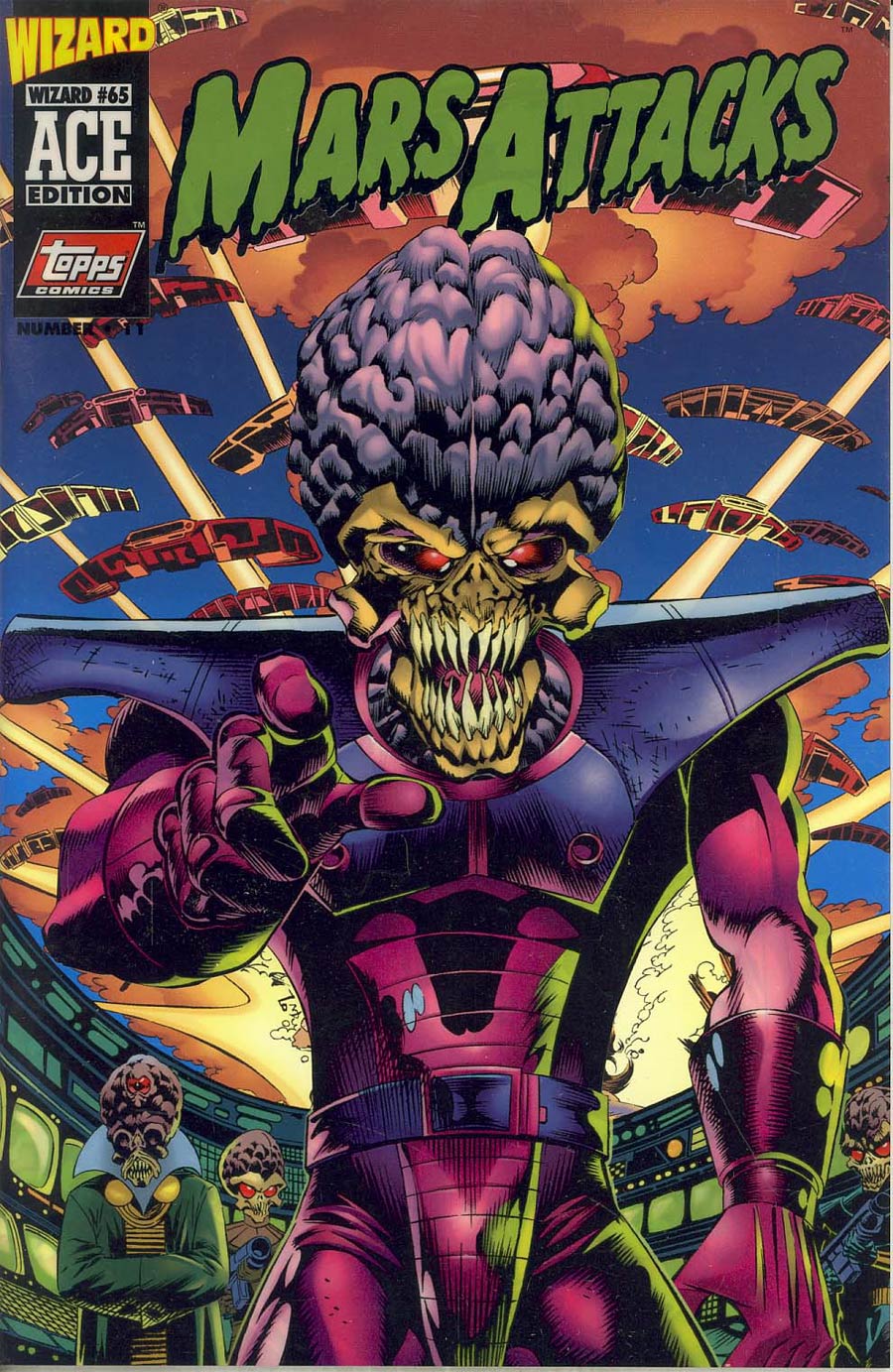 Mars Attacks #1 Cover C Wizard Ace Edition