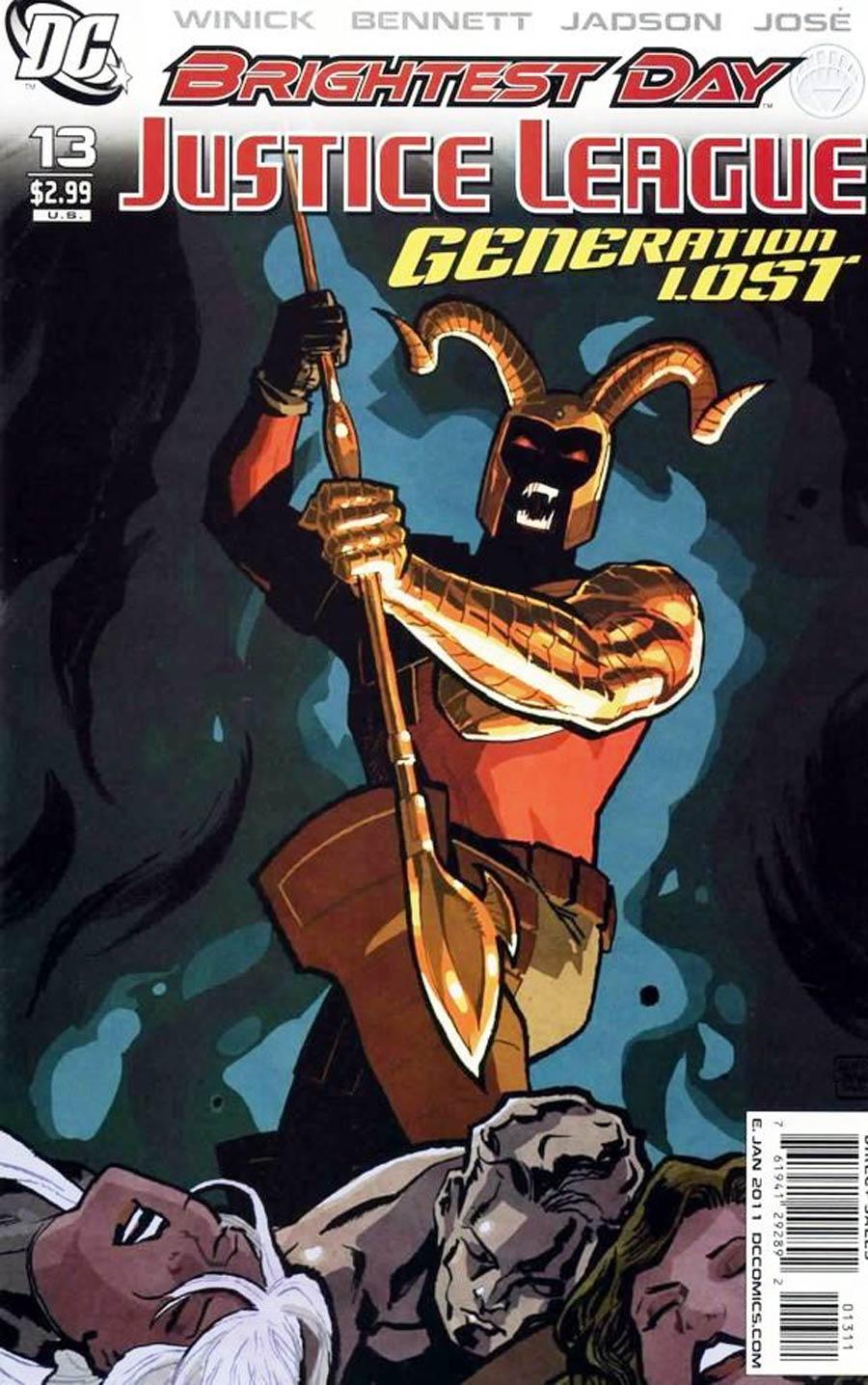 Justice League Generation Lost #13 Cover A Regular Cliff Chiang Cover (Brightest Day Tie-In)