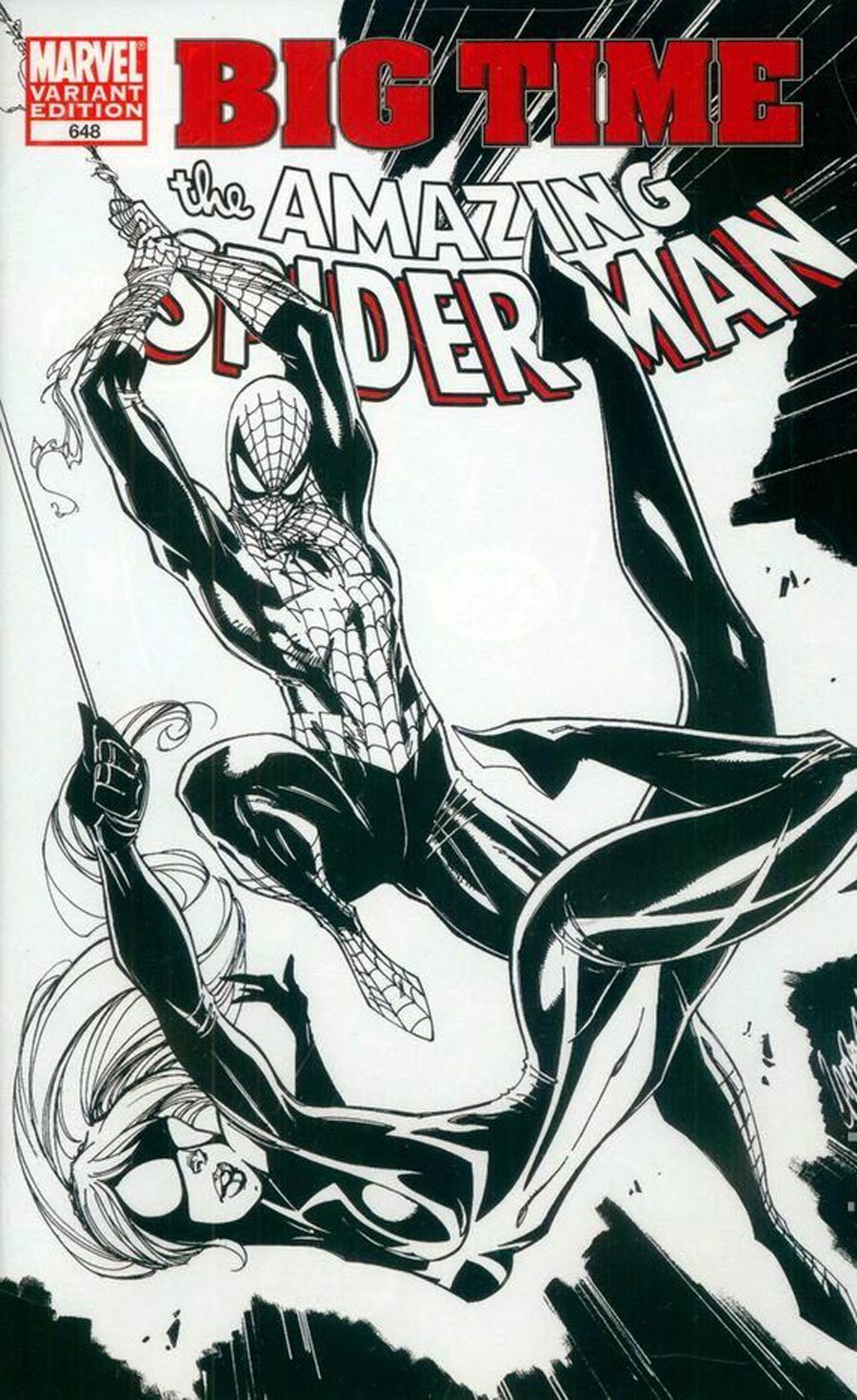 Amazing Spider-Man Vol 2 #648 Cover F Incentive J Scott Campbell Spider-Girl Variant Sketch Cover (Spider-Man Big Time Tie-In)