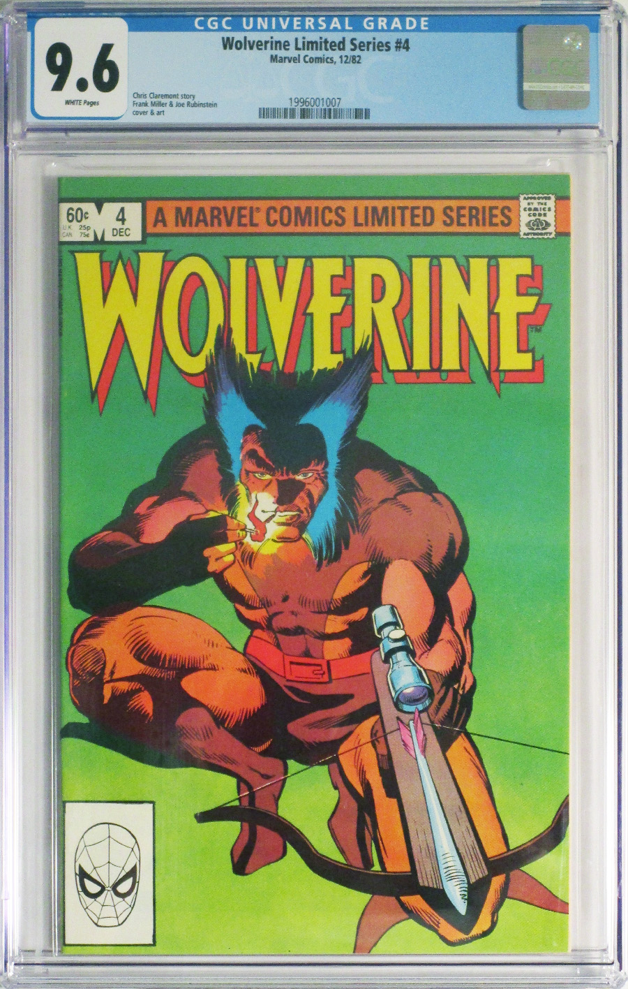 Wolverine #4 Cover B CGC 9.6