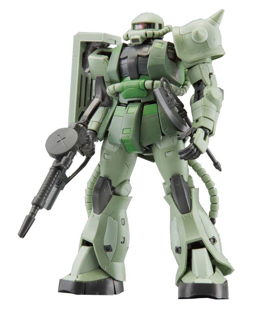 Gundam Real Grade 1/144 Kit #04 MS-06F Zaku II (Green)