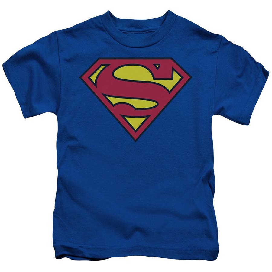 Superman Symbol Royal Youth T-Shirt Large