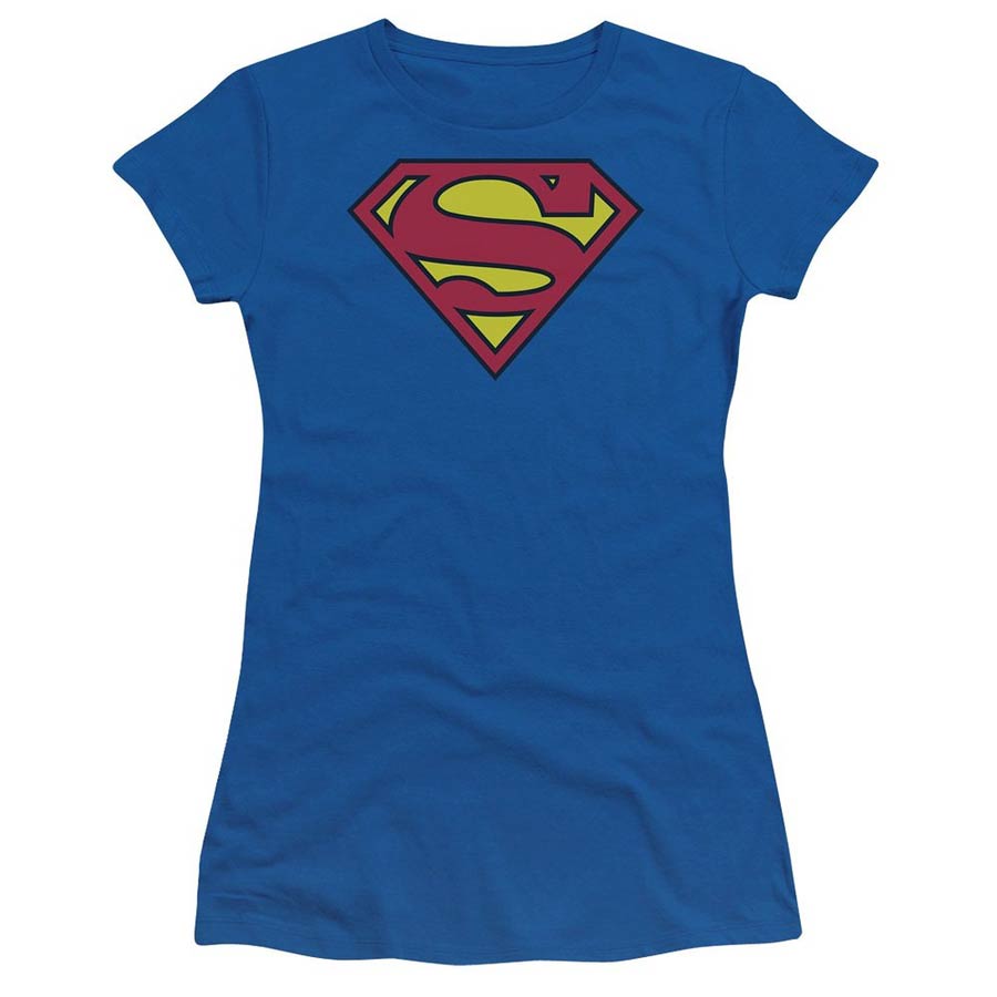 Supergirl Symbol Royal Womens T-Shirt Large