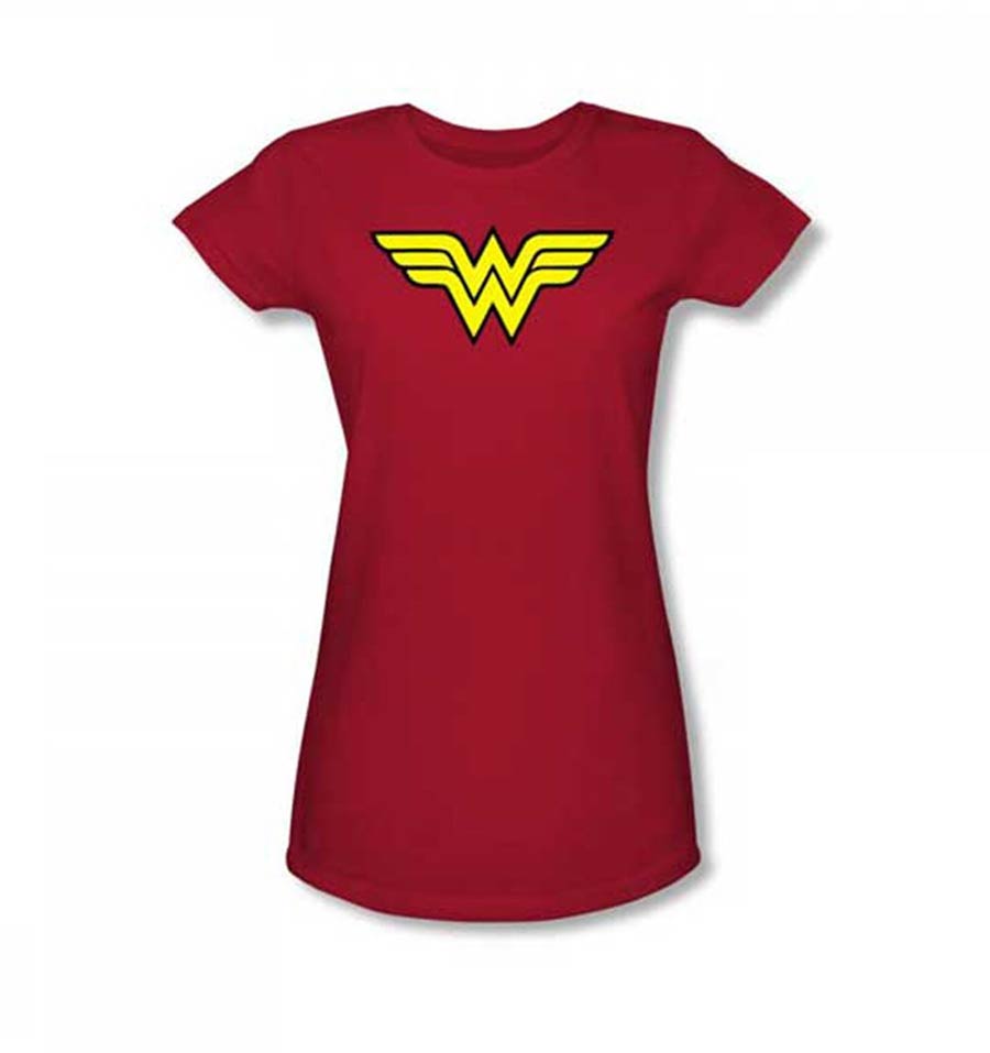 Wonder Woman Symbol Womens T-Shirt Large