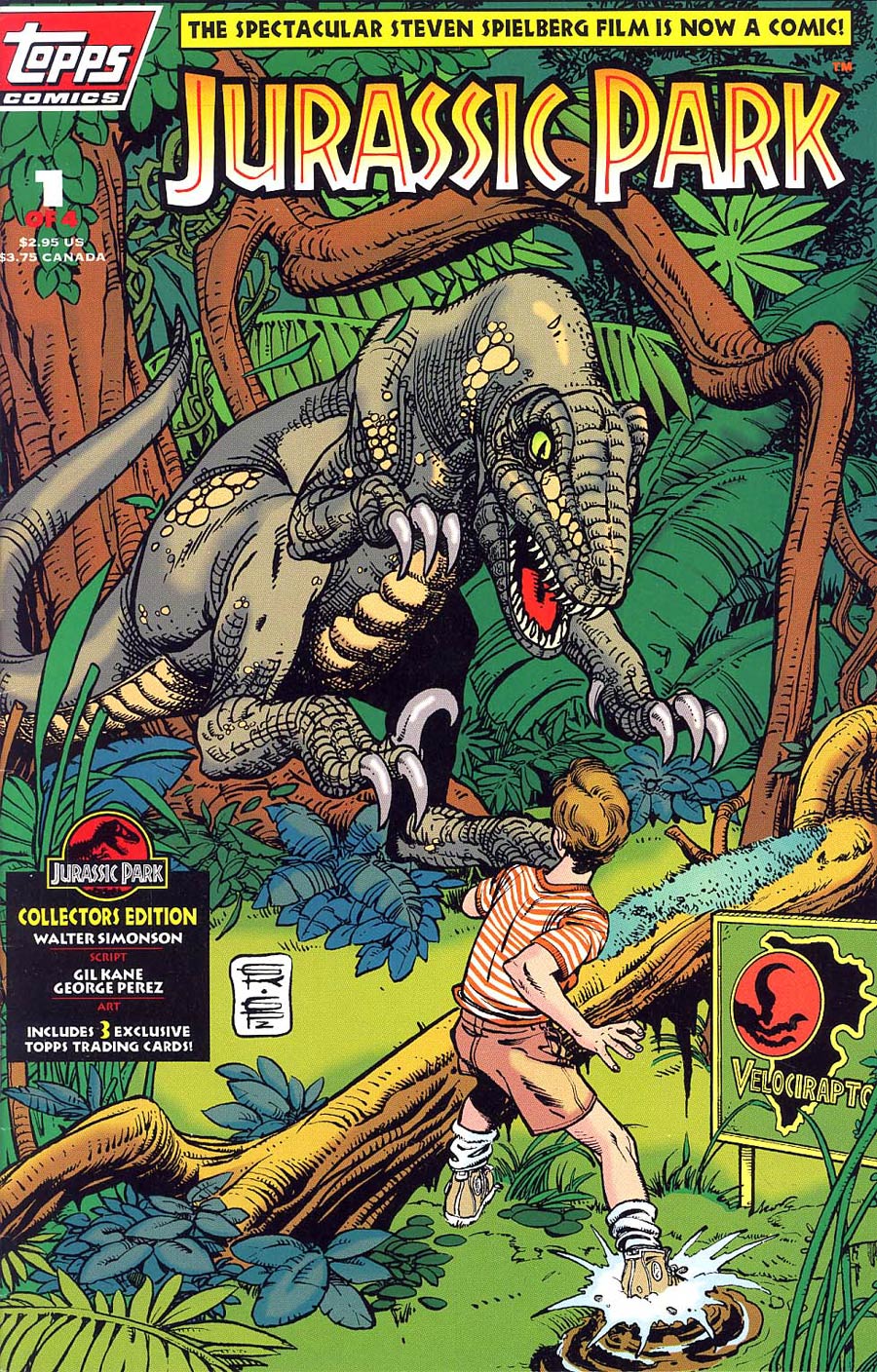 Jurassic Park #1 Collectors Edition Without Polybag