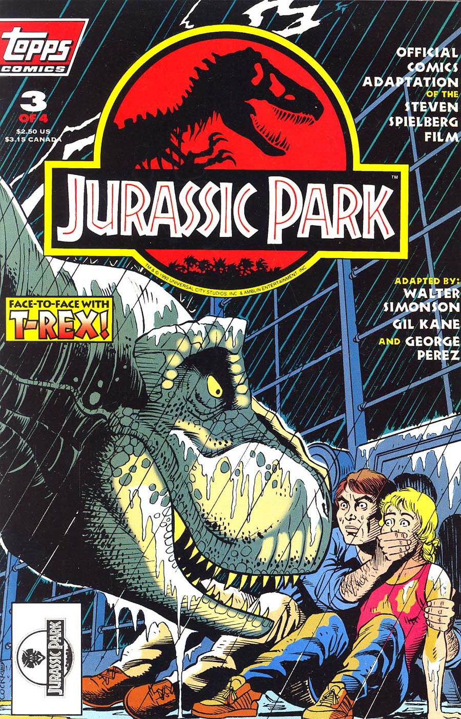Jurassic Park #3 Collectors Edition Without Polybag
