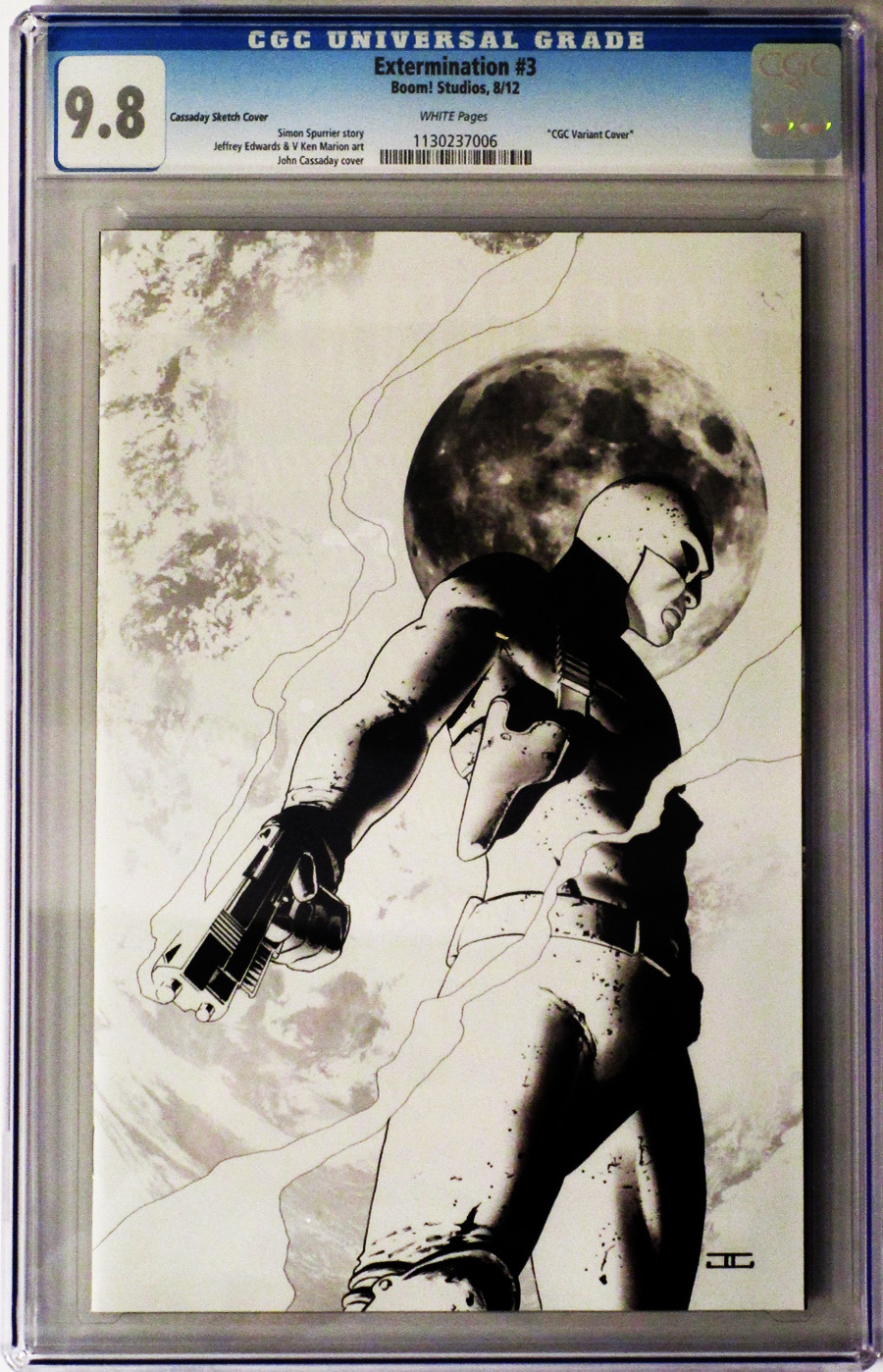 Extermination (BOOM Studios) #3 Cover G Incentive John Cassaday Virgin Sketch Variant Cover CGC 9.8