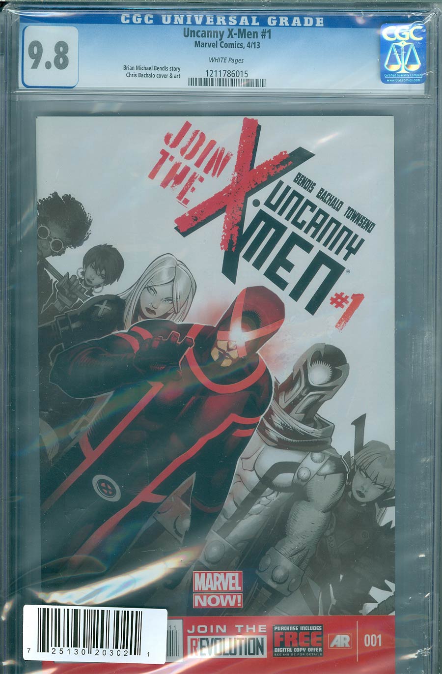 Uncanny X-Men Vol 3 #1 Cover H DF Regular Chris Bachalo Cover CGC 9.8