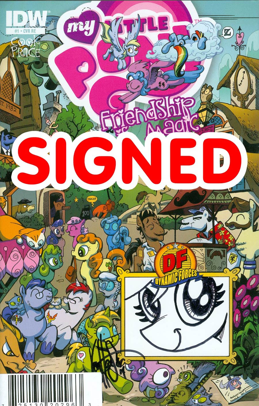 My Little Pony Friendship Is Magic #1 Cover Z-K DF Remarked Edition