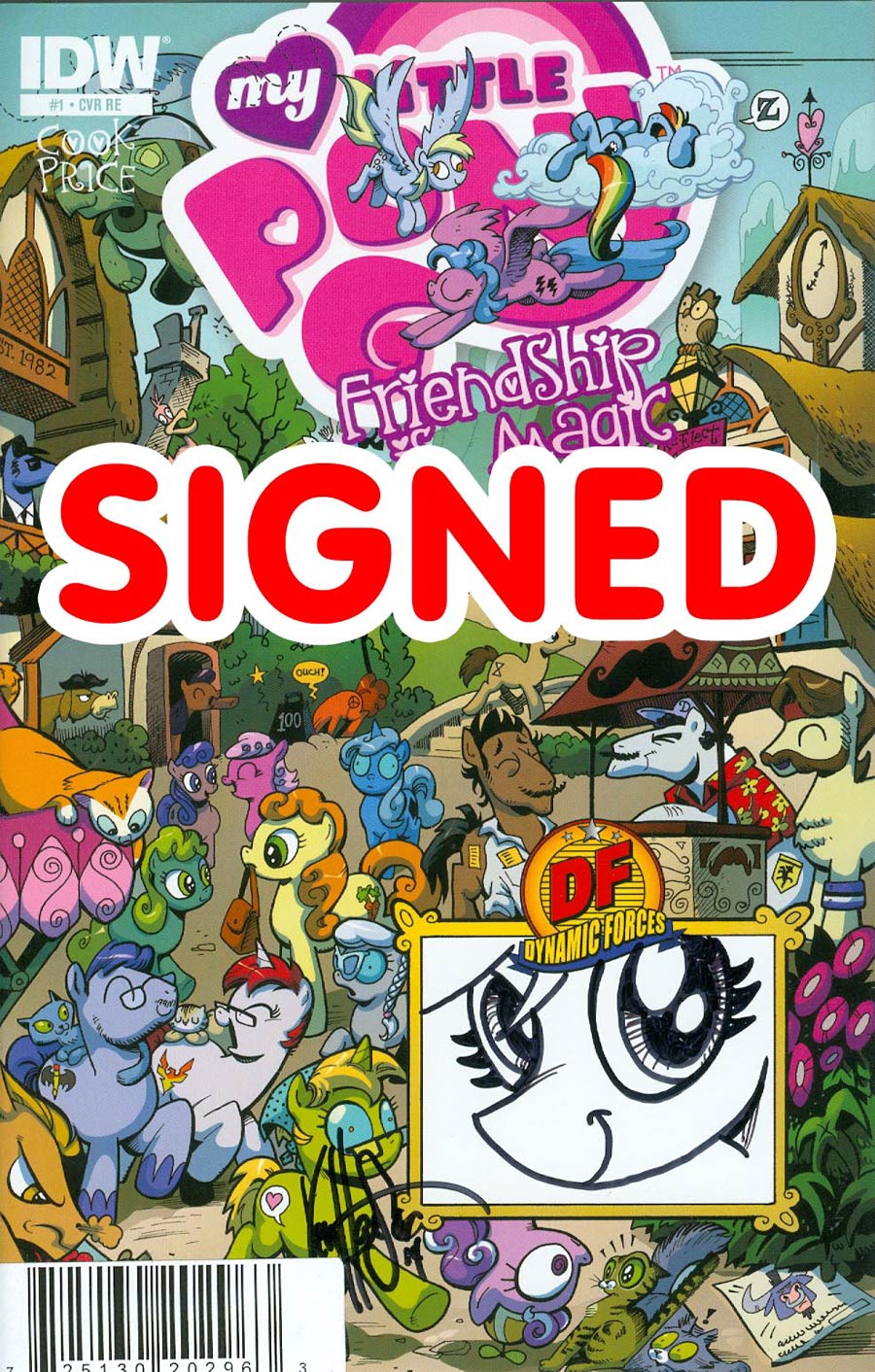 My Little Pony Friendship Is Magic #1 Cover Z-K DF Remarked Edition