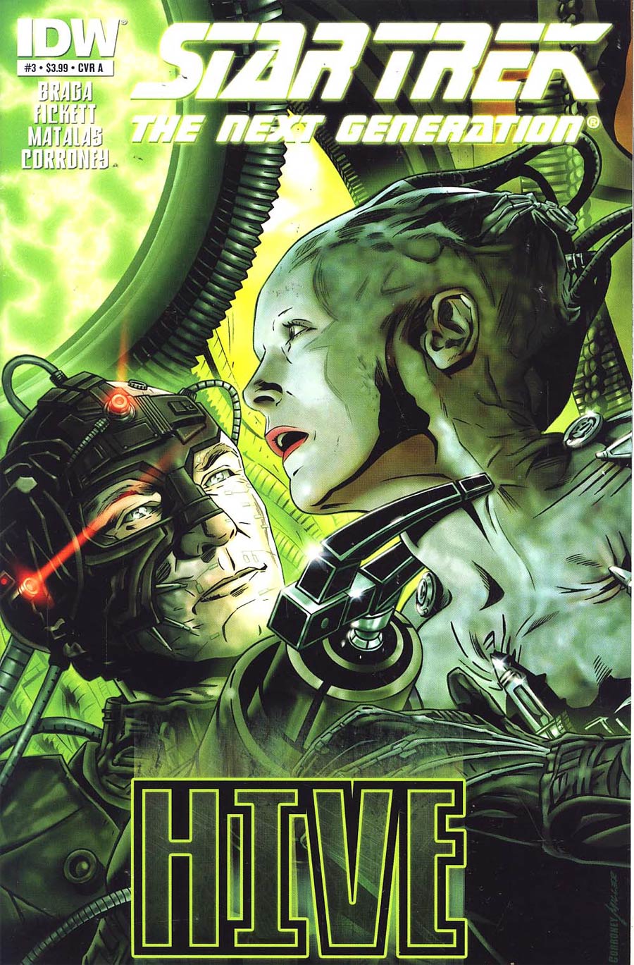 Star Trek The Next Generation Hive #3 Regular Cover A Joe Corroney