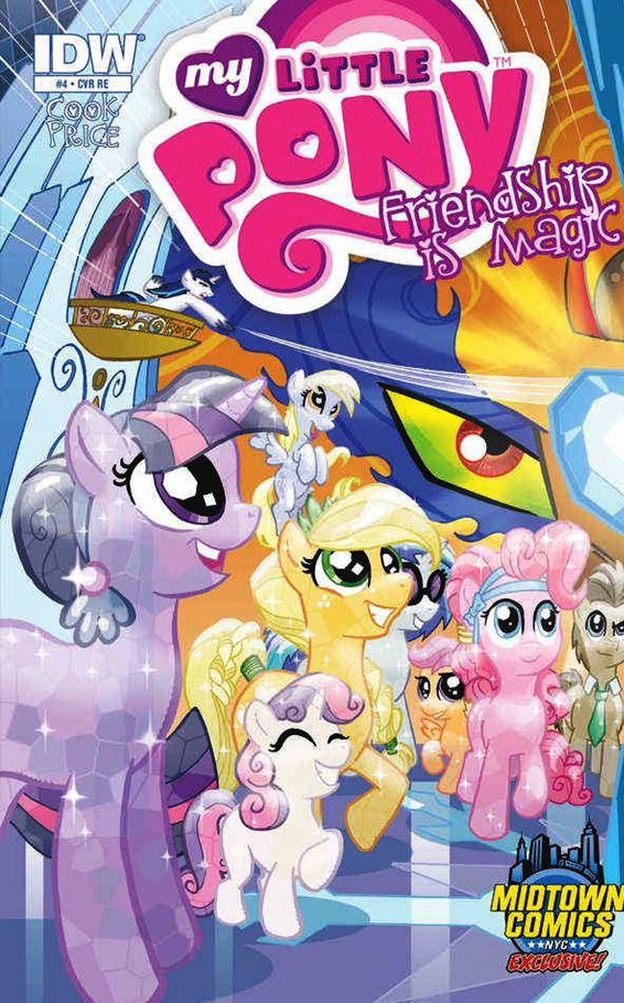 My Little Pony Friendship Is Magic #4 Cover C Midtown Exclusive Tony Fleecs Crystal Ponies Part 1 Of 2 Variant Cover