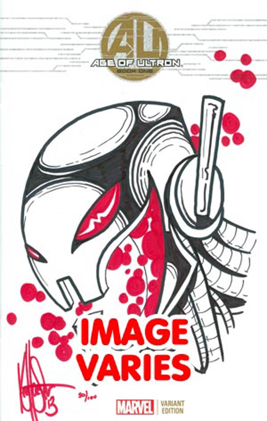 Age Of Ultron #1 Cover O DF Ken Haeser Remarked Edition