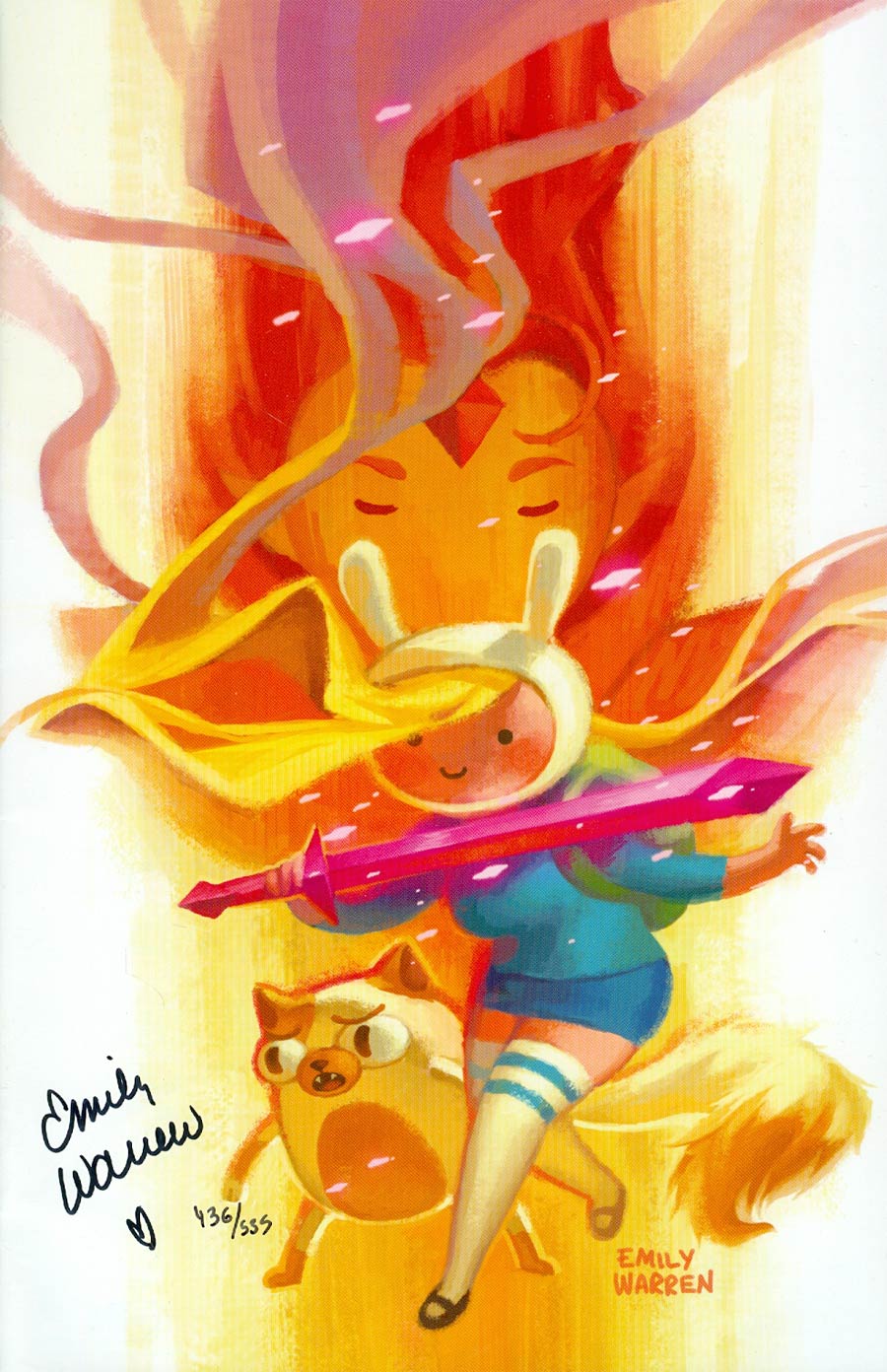 Adventure Time Fionna & Cake #1 Cover G DF Signed By Emily Warren