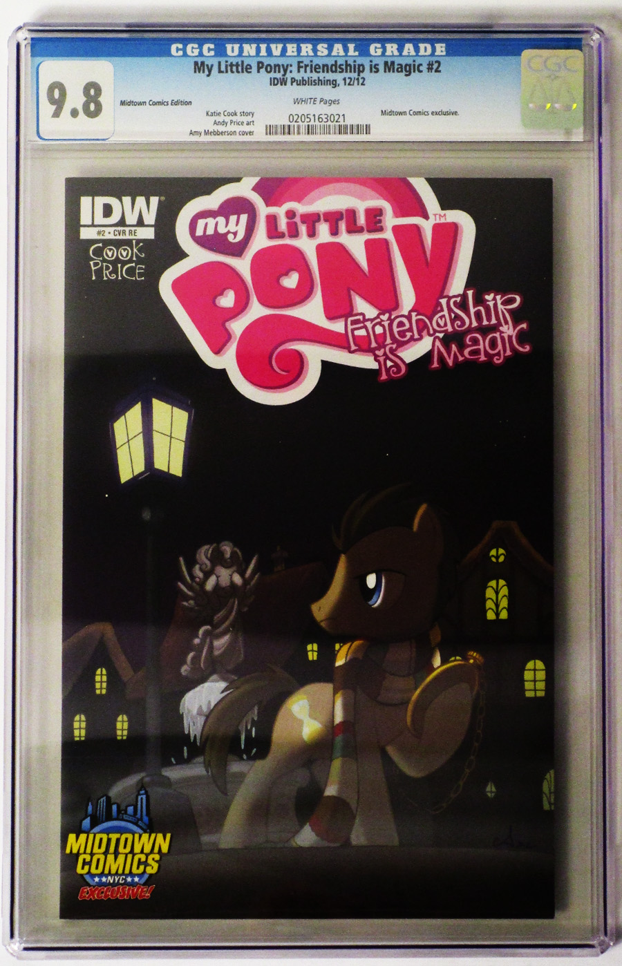 My Little Pony Friendship Is Magic #2 Cover I Midtown Exclusive Amy Mebberson Time Turner Variant Cover CGC 9.8