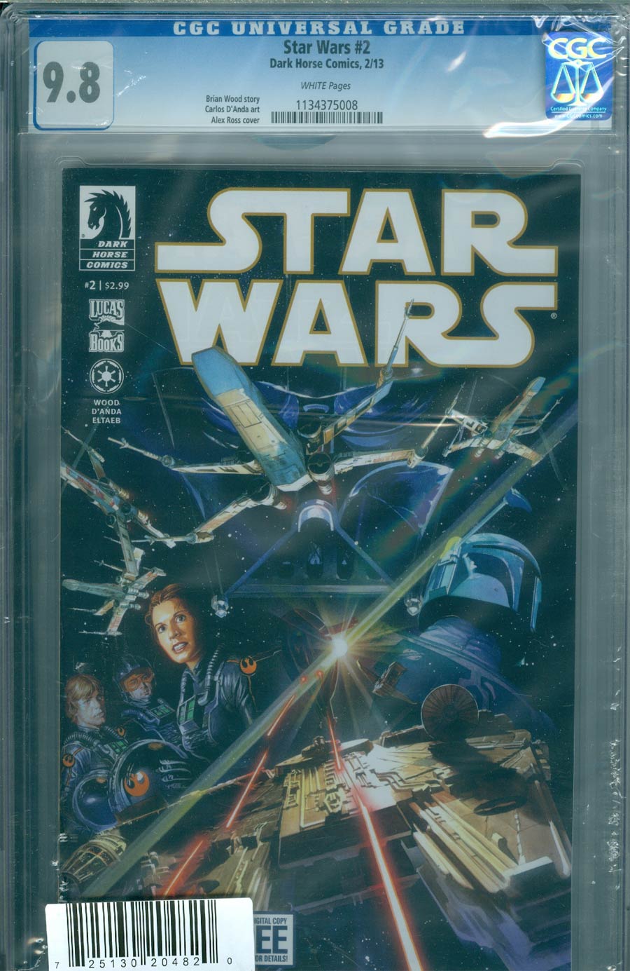 Star Wars (Dark Horse) Vol 2 #2 Cover D DF CGC 9.8