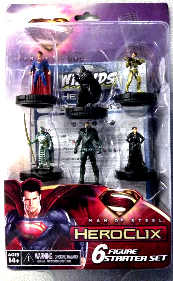 DC HeroClix Man Of Steel Starter Set 6-Pack