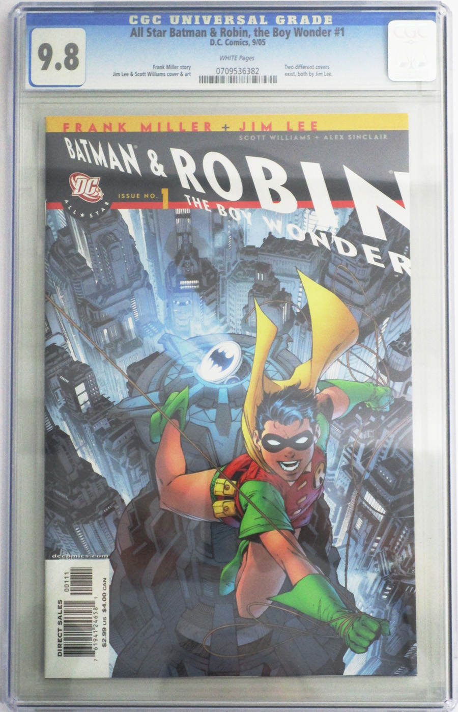 All Star Batman And Robin The Boy Wonder #1 Cover E Robin Cover CGC 9.8           