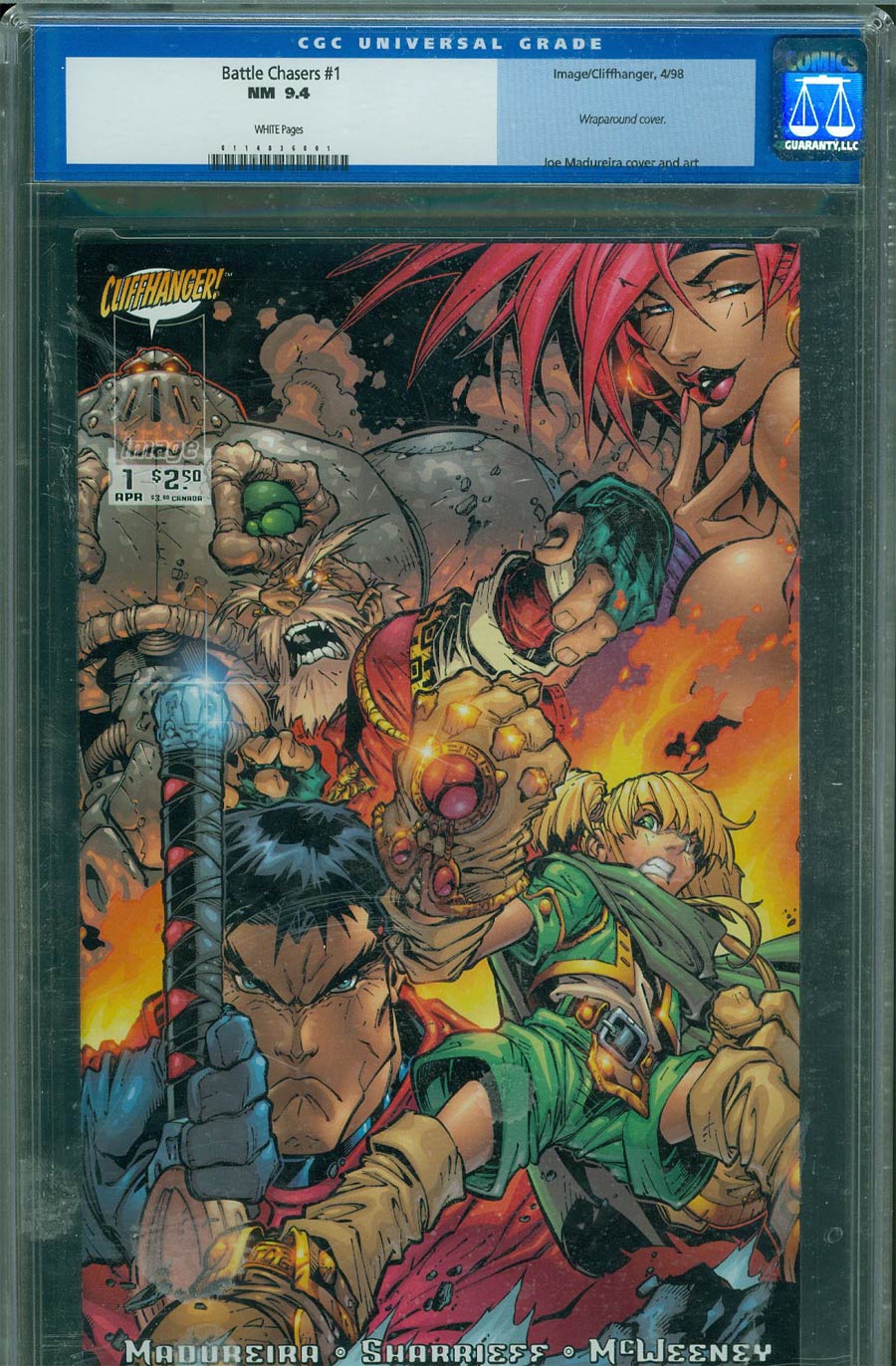 Battle Chasers #1 Cover G CGC 9.4