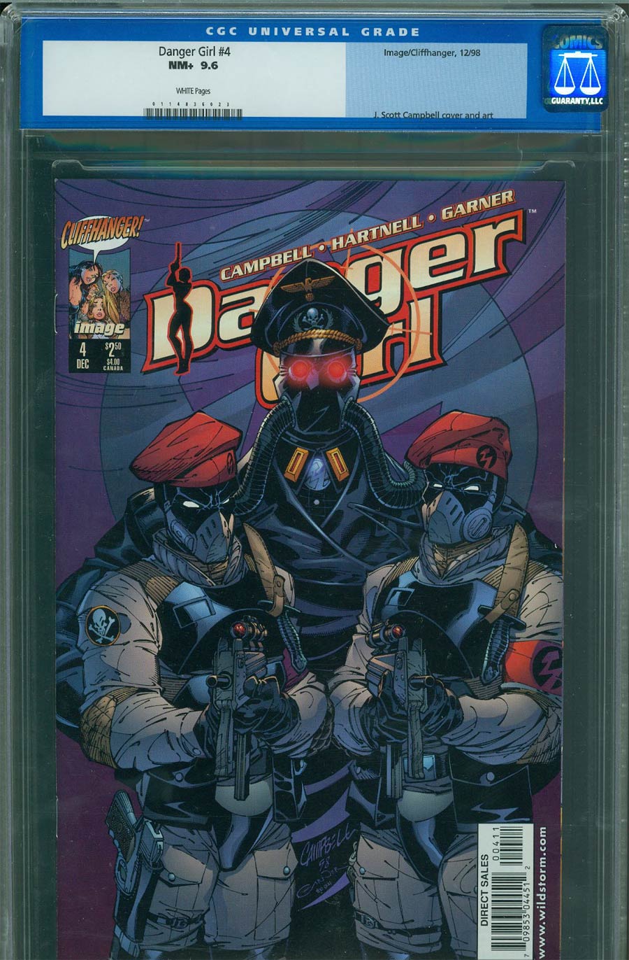 Danger Girl #4 Cover C CGC 9.6